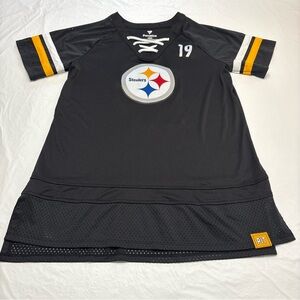 Fanatics NFL Pittsburgh Steelers Smith Schuster #19 Jersey Shirt Women’s Large